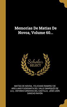 portada Memorias de Matías de Novoa, Volume 60.