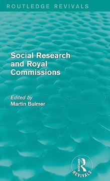 portada Social Research and Royal Commissions (Routledge Revivals) (in English)