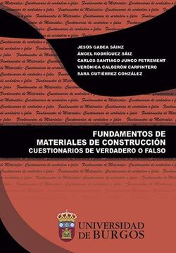 portada Fundamentos de Materiales de Construcción. Cuestionarios de Verdadero o Falso: 66 (Estudios y Monografías) (in Spanish)