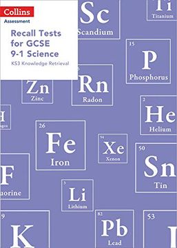 portada Recall Tests for Gcse 9-1 Science: Ks3 Knowledge Retrieval (Collins Tests & Assessment) (in English)