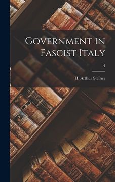 portada Government in Fascist Italy; 4 (en Inglés)