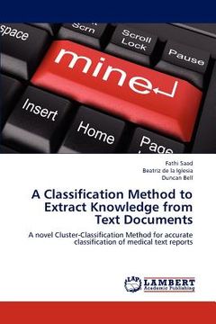 portada a classification method to extract knowledge from text documents (en Inglés)
