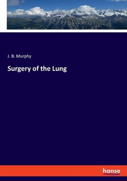 portada Surgery of the Lung (en Inglés)