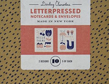 portada Darling Clementine Letterpressed Notecards & Envelopes 
