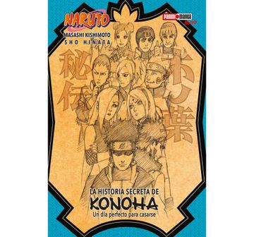 portada NARUTO:  HISTORIA SECRETA DE KONOHA  - NOVEL N.1