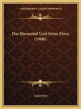 portada Das Binnental Und Seine Flora (1908) (in German)