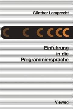 portada Einführung in Die Programmiersprache C (en Alemán)