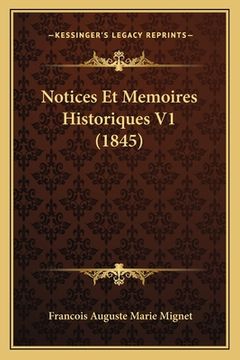 portada Notices Et Memoires Historiques V1 (1845) (en Francés)