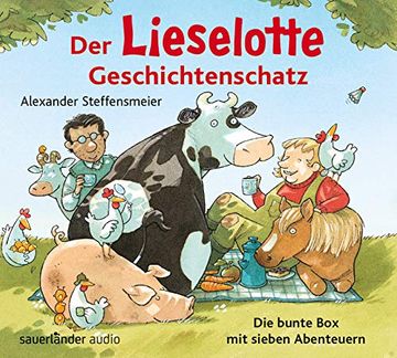 portada Der Lieselotte Geschichtenschatz: Die Bunte box mit Sieben Abenteuern (en Alemán)