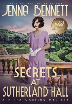 portada Secrets at Sutherland Hall LARGE PRINT: A 1920s Murder Mystery (en Inglés)