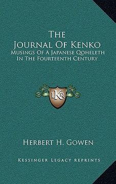 portada the journal of kenko: musings of a japanese qoheleth in the fourteenth century (en Inglés)