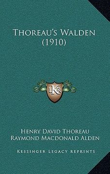 portada thoreau's walden (1910)