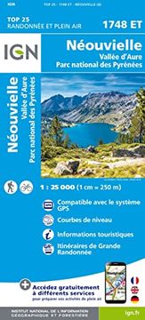 portada Néouvielle/ Vallee D'aure/ pn des Pyrenees 1: 25 000 (en Francés)