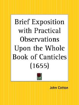 portada brief exposition with practical observations upon the whole book of canticles