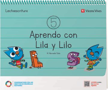 portada Aprendo con Lila y Lilo Cuaderno 5