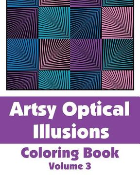 portada Artsy Optical Illusions Coloring Book (en Inglés)