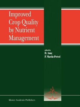 portada improved crop quality by nutrient management (en Inglés)