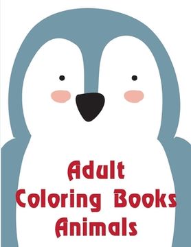 portada Adult Coloring Books Animals: Christmas Book from Cute Forest Wildlife Animals (en Inglés)