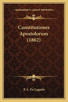 portada Constitutiones Apostolorum (1862) (in Latin)