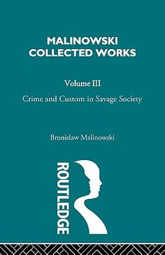 portada crime and custom in savage society: [1926/1940] (in English)