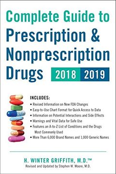 portada Complete Guide to Prescription & Nonprescription Drugs 2018-2019 