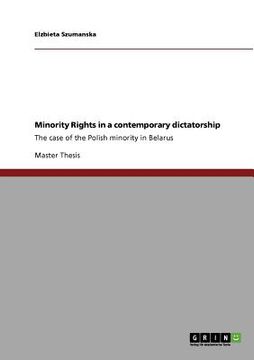 portada minority rights in a contemporary dictatorship (en Inglés)