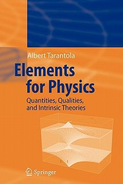 portada elements for physics: quantities, qualities, and intrinsic theories (en Inglés)