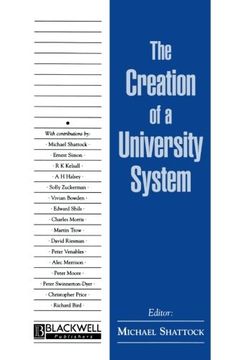 portada the creation of a university system (en Inglés)
