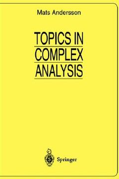 portada topics in complex analysis (en Inglés)