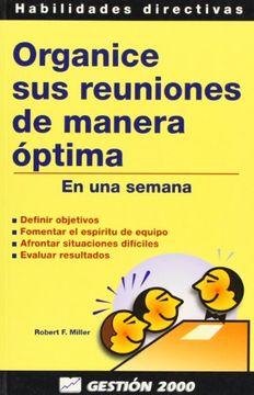 organice sus reuniones de manera optima, en una semana.