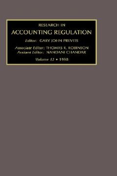 portada research in accounting regulation 1998 (en Inglés)