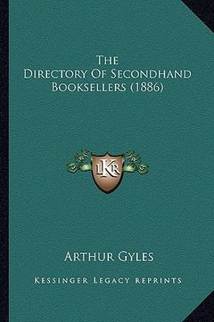 portada the directory of secondhand booksellers (1886)
