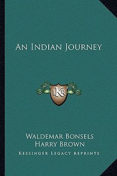 portada an indian journey (en Inglés)