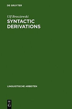portada syntactic derivations: a nontransformational view (en Inglés)