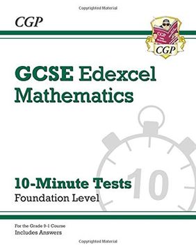 portada New Grade 9-1 Gcse Maths Edexcel 10-Minute Tests - Foundation (Includes Answers) (Cgp Gcse Maths 9-1 Revision) (en Inglés)