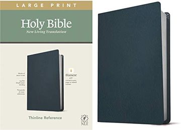 portada Nlt Large Print Thinline Reference Bible, Filament Edition (in English)