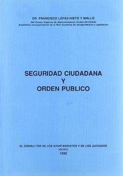 portada seguridad ciudadana y orden público (in Spanish)