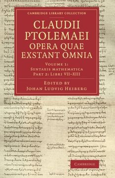 portada Claudii Ptolemaei Opera Quae Exstant Omnia: Part 2 (Cambridge Library Collection - Classics) (en Inglés)