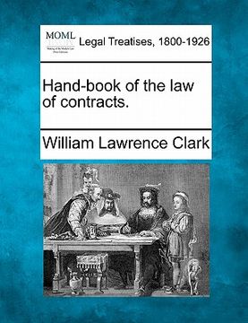 portada hand-book of the law of contracts. (en Inglés)