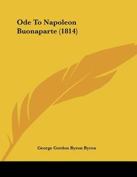 portada ode to napoleon buonaparte (1814) (in English)