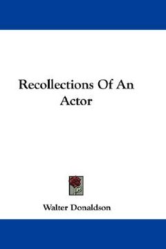 portada recollections of an actor (en Inglés)