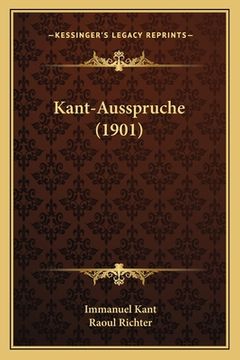 portada Kant-Ausspruche (1901) (en Alemán)