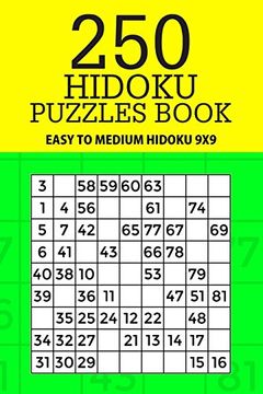 portada 250 Hidoku Puzzle Book: Easy to Medium Hidoku 9x9 (Hidoku Collection) (Volume 20) (en Inglés)