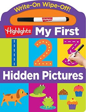 portada Write-On Wipe-Off my First 123 Hidden Pictures (Highlights my First Write-On Wipe-Off Board Books) (en Inglés)