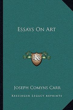 portada essays on art (en Inglés)