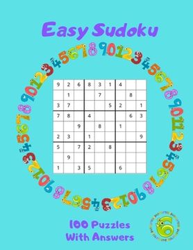 portada Easy Sudoku - 100 Puzzles With Answers: Large Print - Volume 6 (en Inglés)