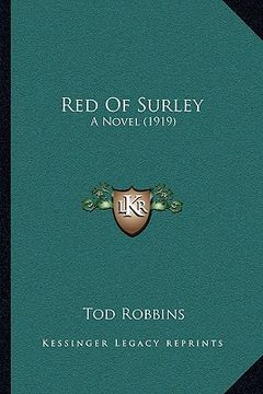 portada red of surley: a novel (1919) (en Inglés)