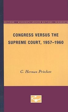 portada congress versus the supreme court, 1957-1960 (en Inglés)