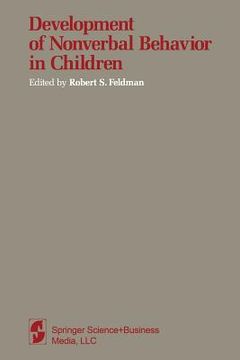 portada Development of Nonverbal Behavior in Children (en Inglés)