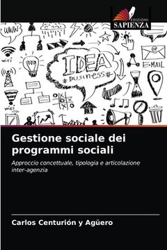 portada Gestione sociale dei programmi sociali (en Italiano)